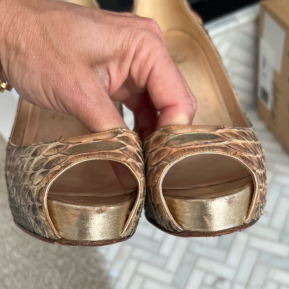 Christian Louboutin very prive 120 python pumps- size 36.5 - Picture 3 of 16